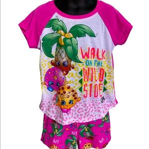 Shopkins Girls Size 6/6X Pajama Set